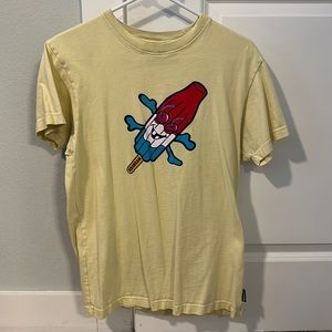 Size small yellow graphic tee